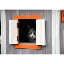 Dobar Großes Katzenhaus Fancy Cat aus Holz