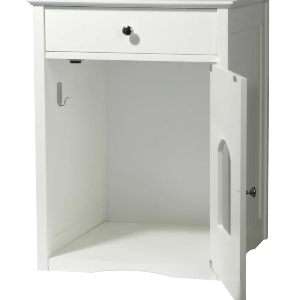 Dobar "Mohrle" Designer-Katzenschrank weiß
