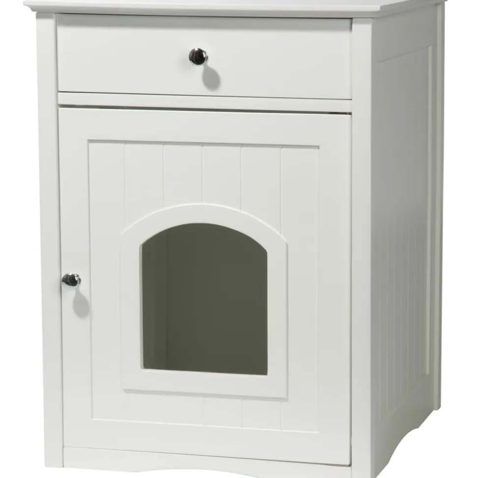 Dobar "Mohrle" Designer-Katzenschrank weiß