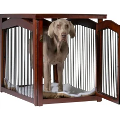 dobar Multifunktion Hundekäfig mit Tischoberfläche Größe L