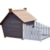 Dobar Outdoor-Hundehütte mit Spitzdach und seitlicher Veranda