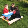 dobar Sitzbank für Kinder mit Tisch, mehrfarbig