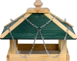 dobar Vogelfutterhaus aus Holz mit Kette