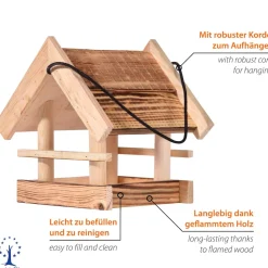 dobar Vogelfutterhaus geflammt