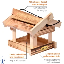 dobar Vogelfutterhaus geflammt