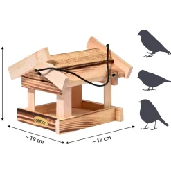 dobar Vogelfutterhaus geflammt