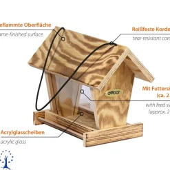 dobar Vogelfutterhaus geflammt