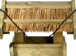 dobar Vogelfutterhaus Schilfdach hängend