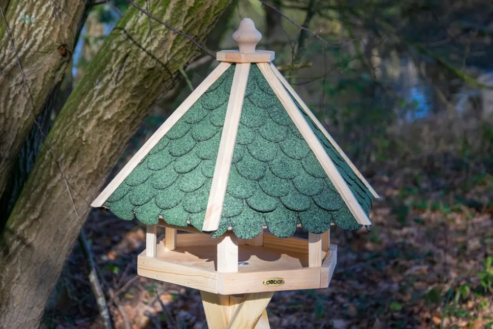 Dobar Vogelhaus aus Holz sechseckig