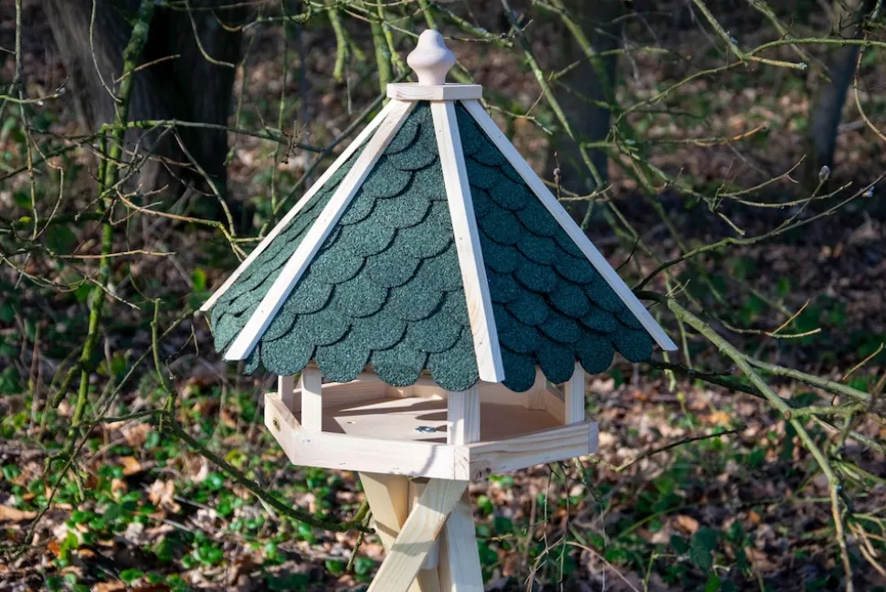 Dobar Vogelhaus aus Holz sechseckig