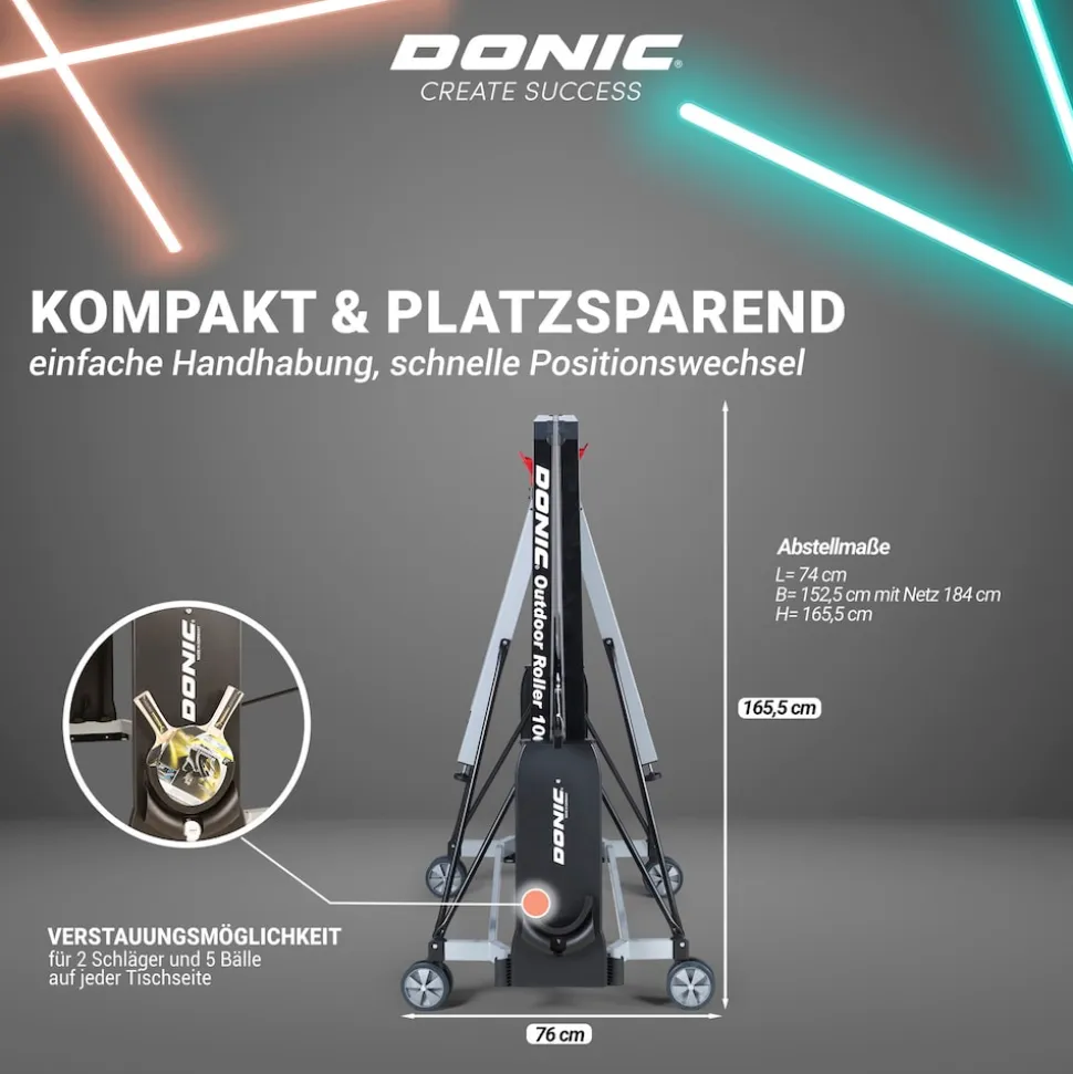 DONIC Outdoor Roller 1000, blau - versch. Farben