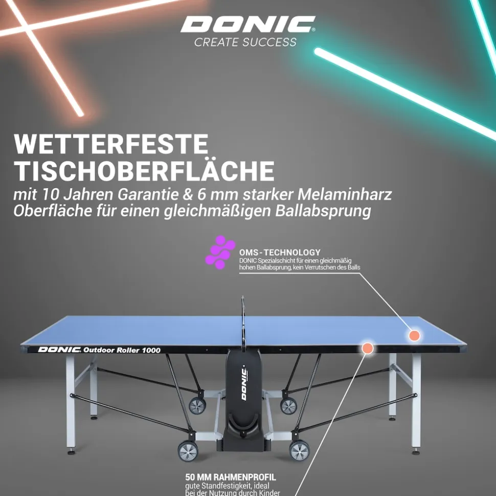 DONIC Outdoor Roller 1000, blau - versch. Farben