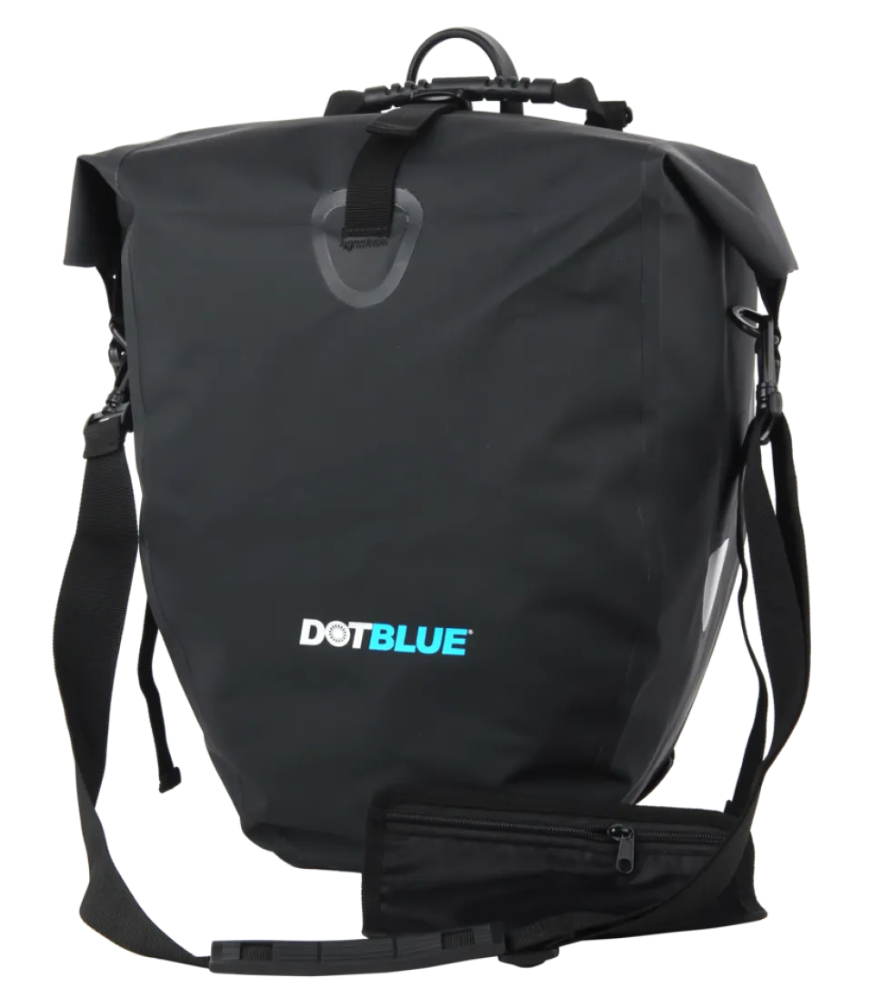 Dot-Blue Gepäckträgertasche 25,4 l, Universale Tasche für den Gepäckträger mit Klicksysstem, wasserdicht