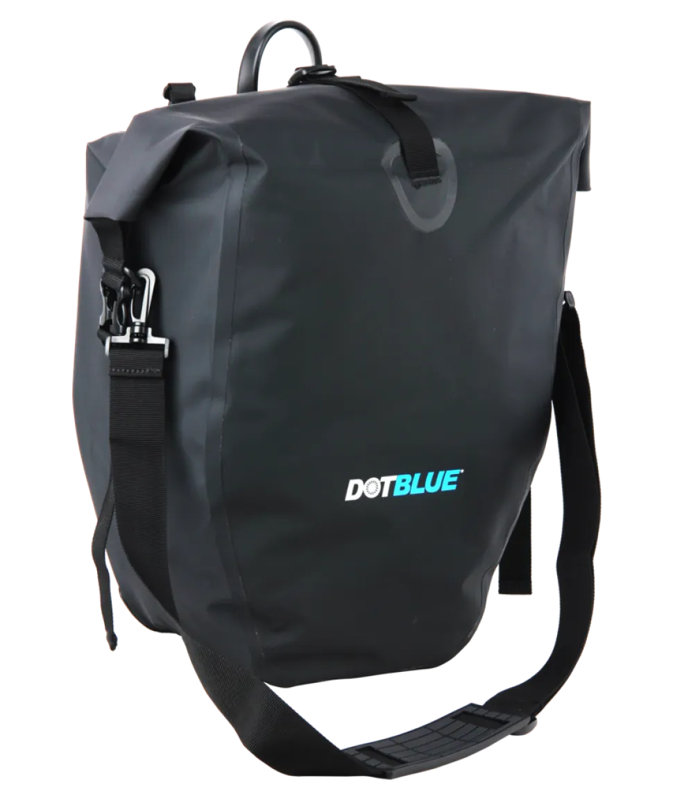 Dot-Blue Gepäckträgertasche 25,4 l, Universale Tasche für den Gepäckträger mit Klicksysstem, wasserdicht