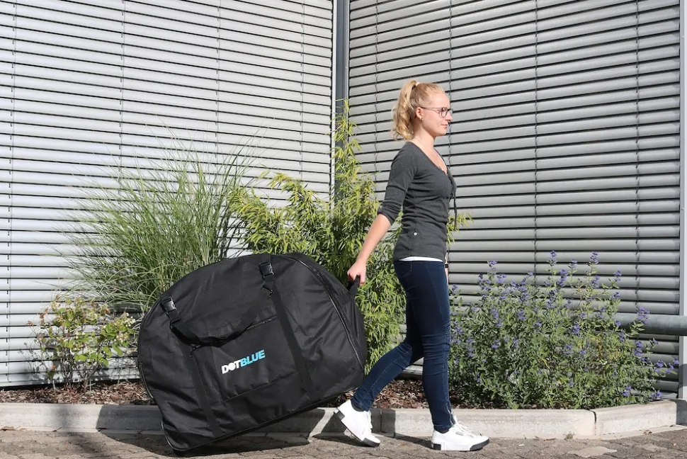 Dot-Blue Transporttasche RT20, Universale Fahrradrolltasche für alle 16" bis 20" Zoll Bikes" mit Rollen zum ziehen