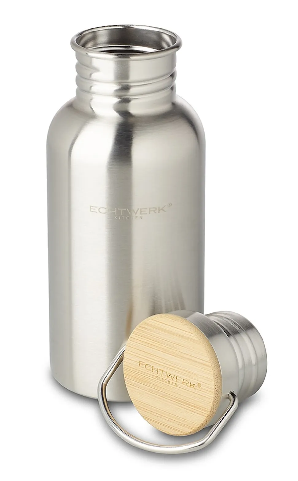 Echtwerk Trinkflasche mit Bambusdeckel 500ml