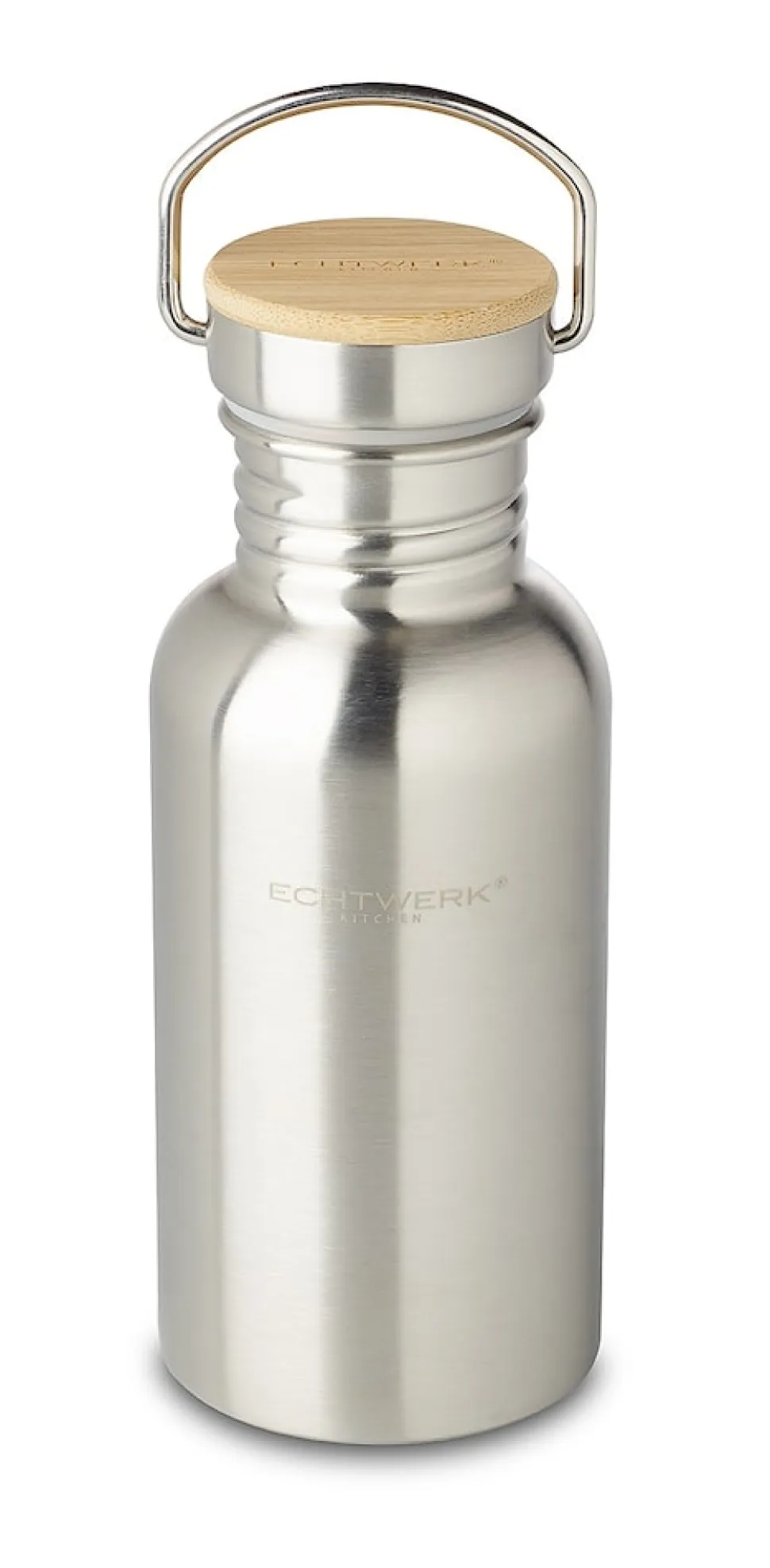 Echtwerk Trinkflasche mit Bambusdeckel 500ml