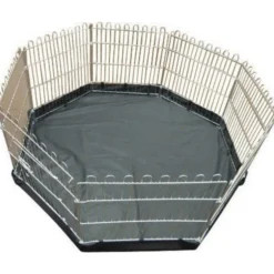 8-eckiges Nylon-Schutznetz für Kleintier-Freigehege, 135 x 135 cm Abdeckung mit Sonnenschutz, grün