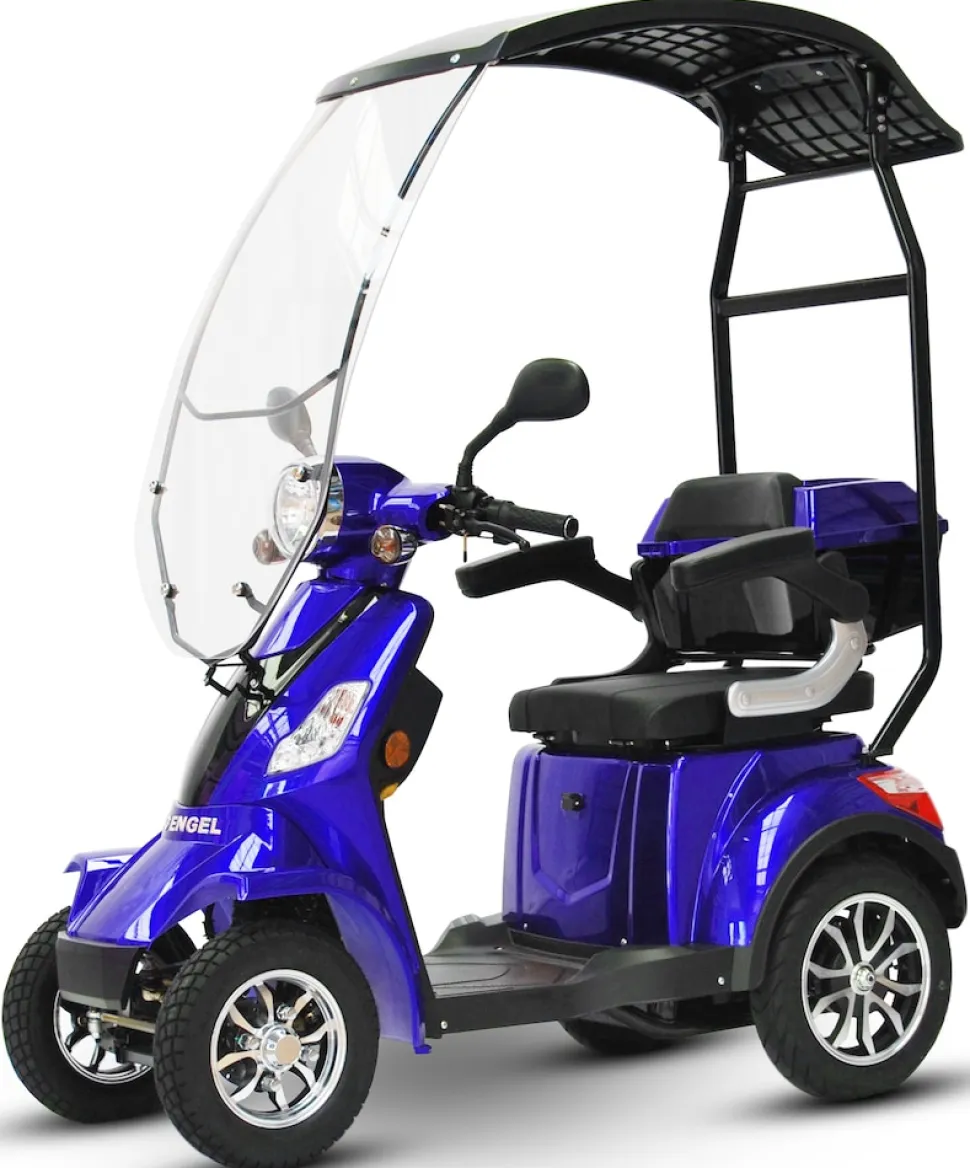 ECO ENGEL 510 Blau mit Dach 20 Ah Li-Io Akku Herausnehmbar, Elektromobil