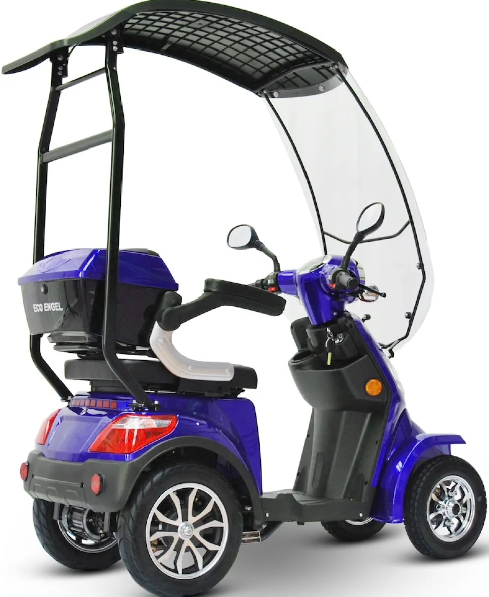 ECO ENGEL 510 Blau mit Dach 20 Ah Li-Io Akku Herausnehmbar, Elektromobil