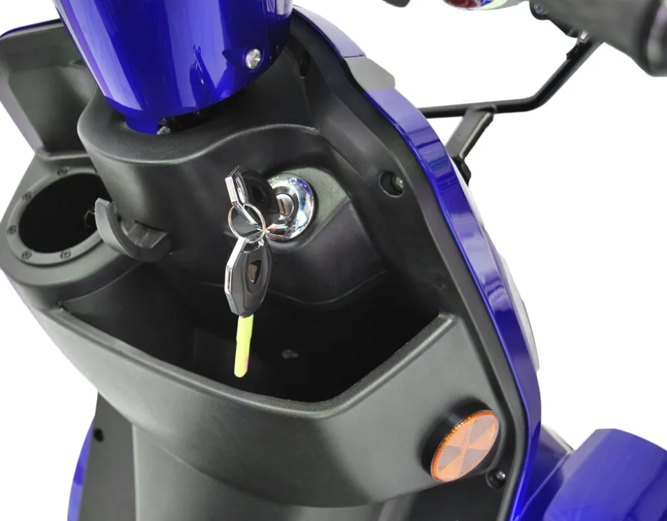ECO ENGEL 510 Blau mit Dach 20 Ah Li-Io Akku Herausnehmbar, Elektromobil