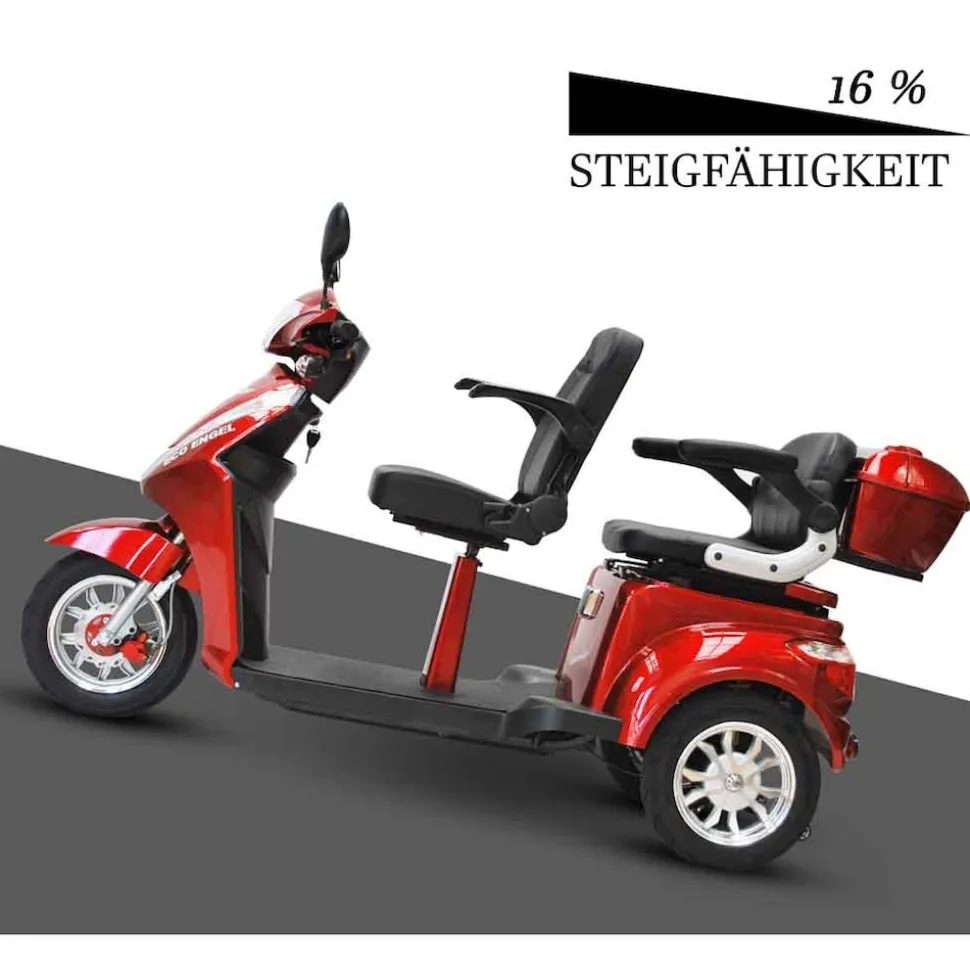 ECO ENGEL 503, Dreirad Roller Senioremobil 25 km/h, Rot