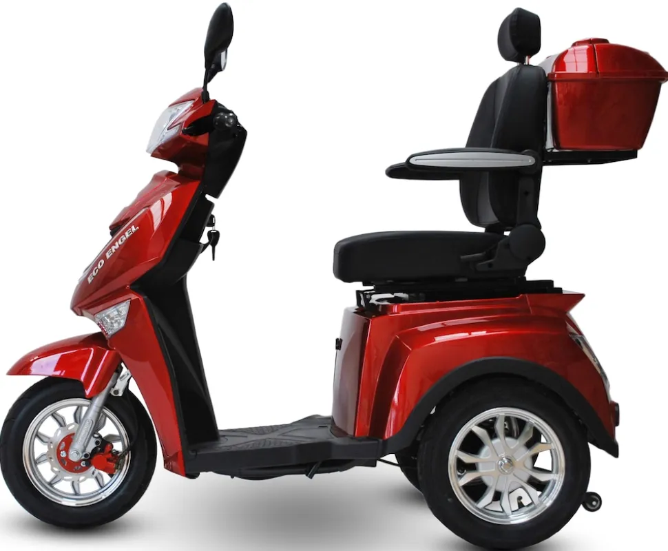 ECO ENGEL 504, Elektromobil 25 km/h mit Li-io 30 AH Akku, Rot