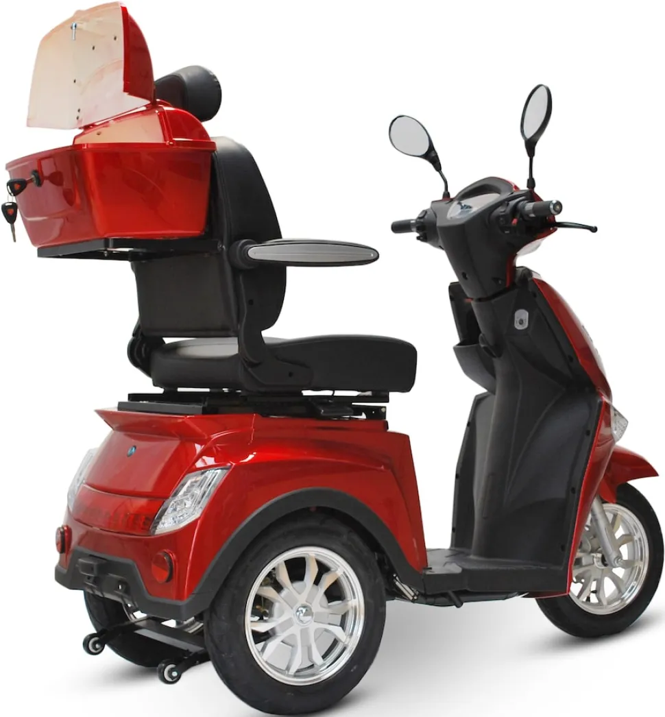 ECO ENGEL 504, Elektromobil 25 km/h 1000 Watt Seniorenmobil, Rot - versch. Farben