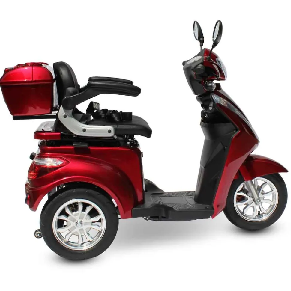 ECO ENGEL 501 Elektroroller, 25 km/h mit 30 Ah Li-Io Akku herausnehmbar, Rot