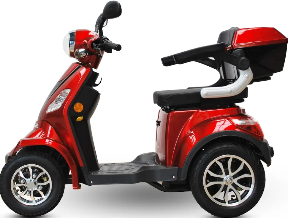 ECO ENGEL 510 E-Scooter 4 Räder 25 km/h Seniorenmobil, Rot - versch. Farben