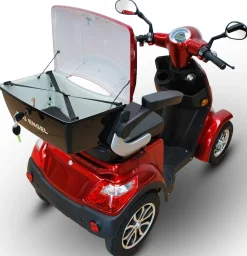 ECO ENGEL 510 E-Scooter 4 Räder 25 km/h Seniorenmobil, Rot - versch. Farben