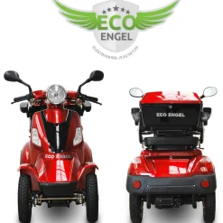 ECO ENGEL 510 E-Scooter 4 Räder 25 km/h Seniorenmobil, Rot - versch. Farben