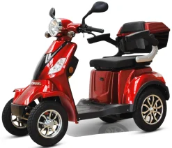 ECO ENGEL 510 E-Scooter 4 Räder 25 km/h Seniorenmobil, Rot - versch. Farben