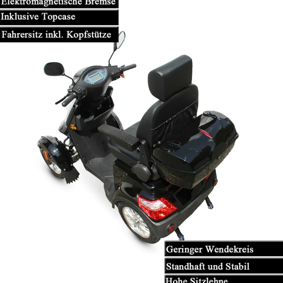 ECO ENGEL 525 Schwarz 20 Ah Li-Io Akku Herausnehmbar, Seniorenmobil
