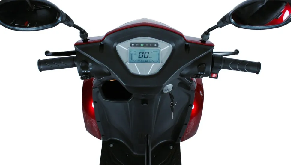 ECO ENGEL 530, 1000 Watt, 25 km/h, Elektromobil 4-Rad Roller, Rot - versch. Farben