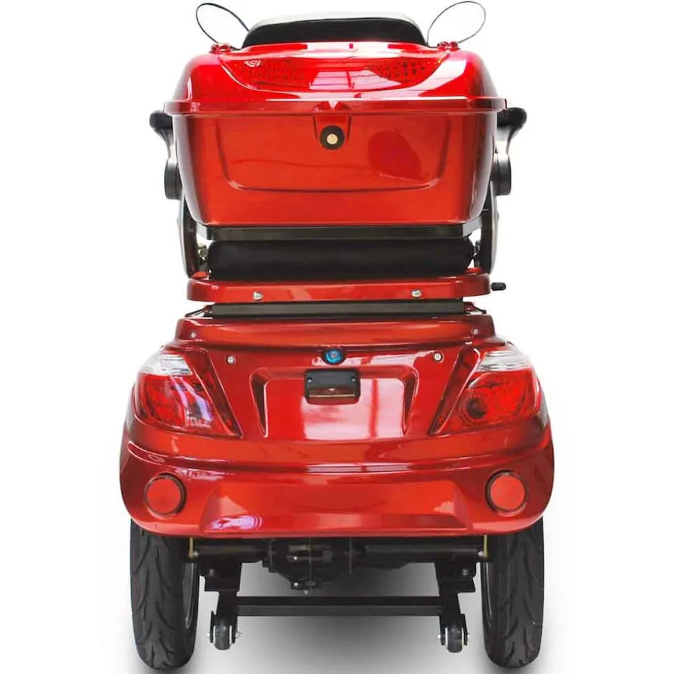 ECO ENGEL 503, Zweisitzer Elektroroller / Seniorenmobil, 25 km/h mit 20 Ah Li-io Akku, Rot