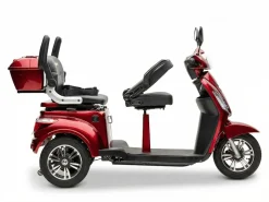 ECONELO E-Seniorenmobil Billy 2.0, Blei-Akku, 3-Rad, 60V, 1000 Watt, normal Sitz, Rot