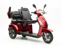 ECONELO E-Seniorenmobil Billy 2.0, Blei-Akku, 3-Rad, 60V, 1000 Watt, normal Sitz, Rot