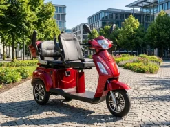 ECONELO E-Seniorenmobil Billy 2.0, Lithium-Akku, 3-Rad, 60V, 1000 Watt, normal Sitz, Rot