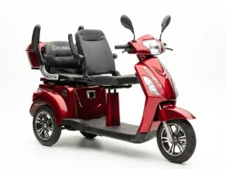 ECONELO E-Seniorenmobil Billy 2.0, Lithium-Akku, 3-Rad, 60V, 1000 Watt, normal Sitz, Rot