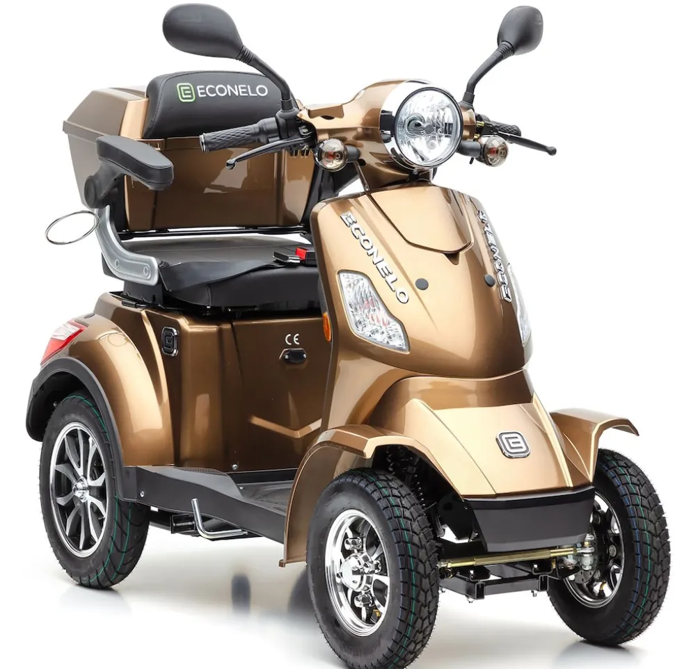 Econelo E-Seniorenmobil Voltrixx, Blei-Akku, 4-Rad, 1000 Watt, Braun