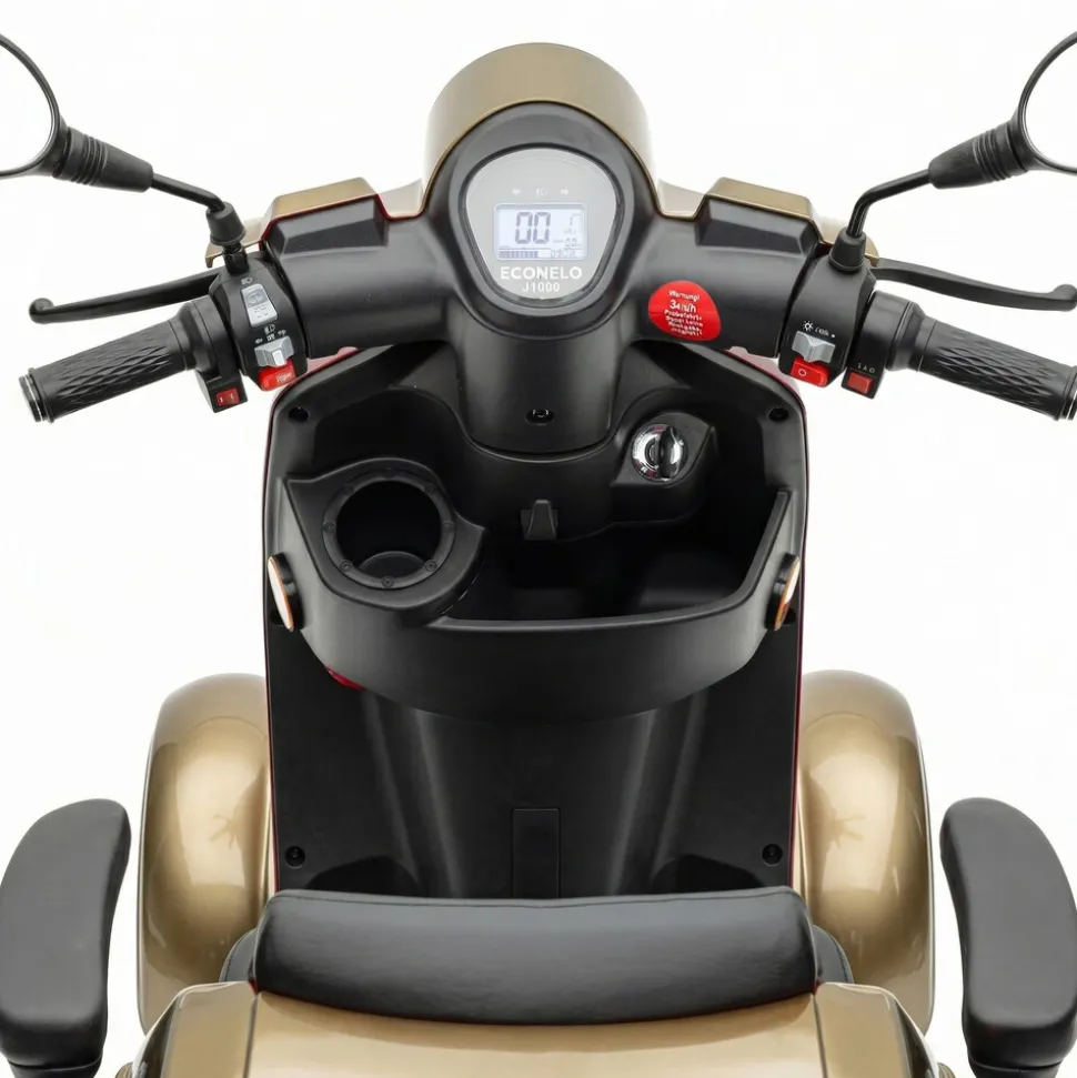 Econelo E-Seniorenmobil Yogi-IQ, Blei-Akku, 3-Rad, 1000 Watt, Braun
