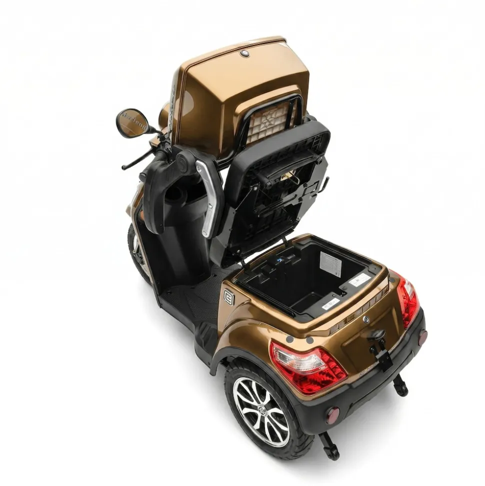Econelo E-Seniorenmobil Yogi-IQ, Blei-Akku, 3-Rad, 1000 Watt, Braun