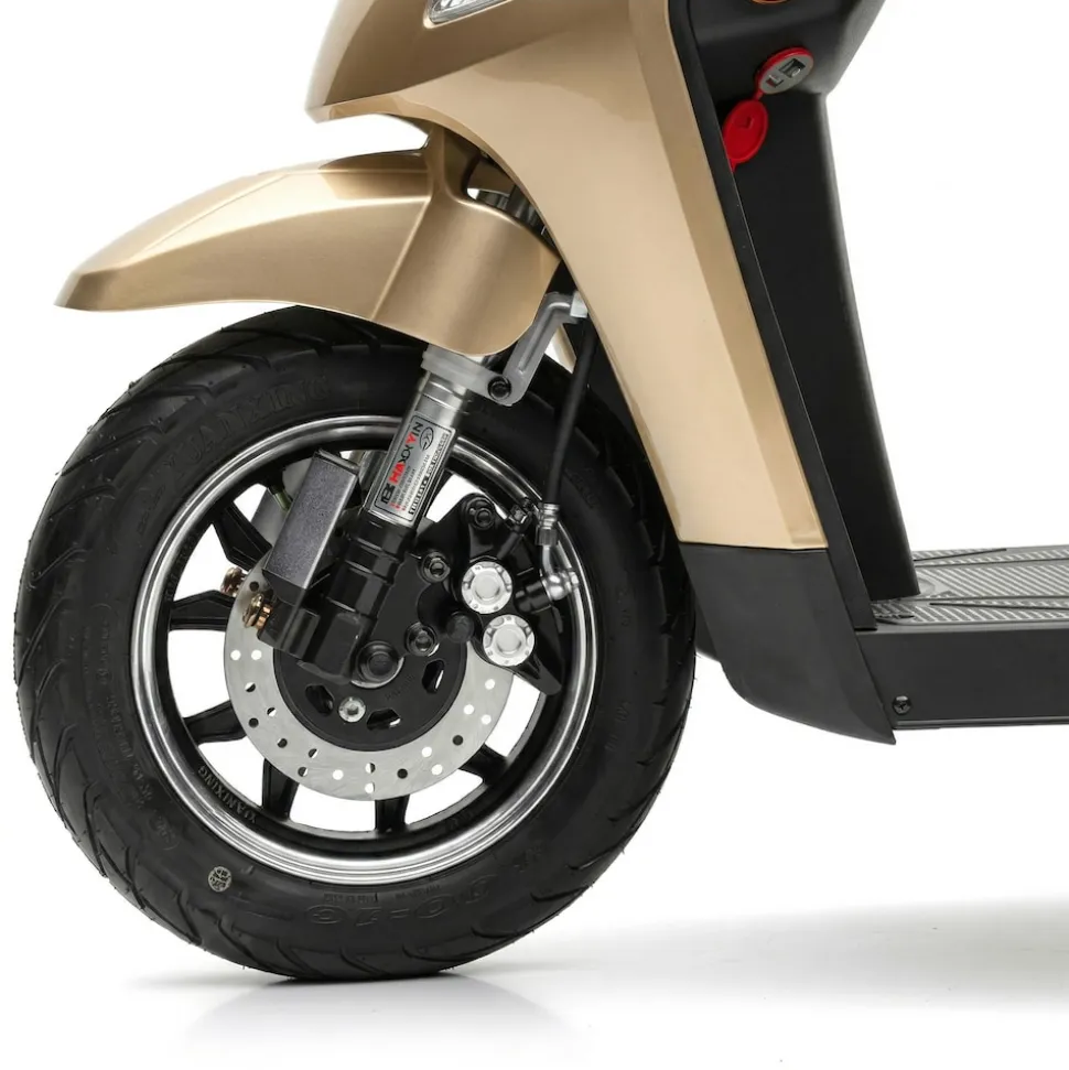 Econelo E-Seniorenmobil Yogi-IQ, Blei-Akku, 3-Rad, 1000 Watt, Braun