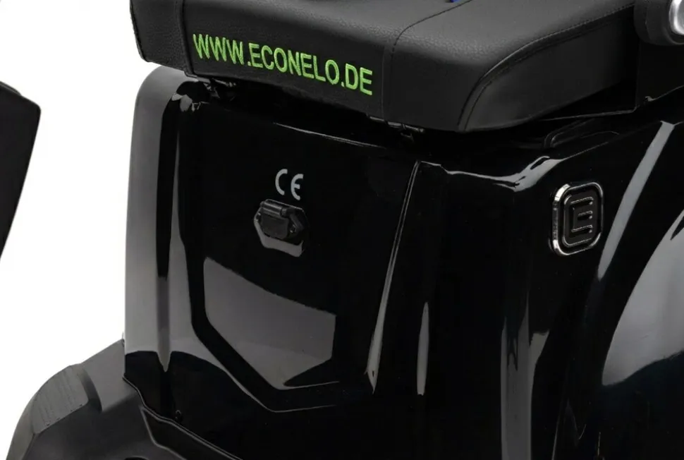 Econelo E-Seniorenmobil Yogi-IQ, Lithium-Akku, 3-Rad, 1000 Watt, Schwarz