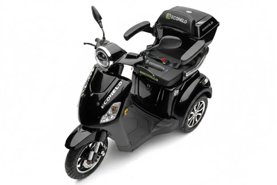 Econelo E-Seniorenmobil Yogi-IQ, Lithium-Akku, 3-Rad, 1000 Watt, Schwarz