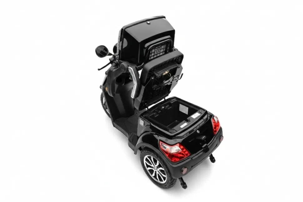 Econelo E-Seniorenmobil Yogi-IQ, Lithium-Akku, 3-Rad, 1000 Watt, Schwarz