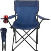 Ecosa Campingstuhl Blau Klappstuhl Faltbar – Robuster Outdoor Stuhl mit Tragetasche