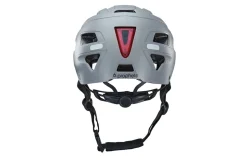 ECO Urban Fahrradhelm, ABS-Hartschale, mit LED-Licht und Reflektionsstreifen, Größe: 59-61 cm, Farbe: grau