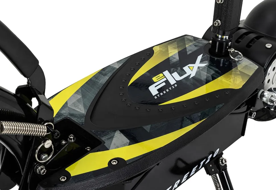 eFlux Street 20 Pro E-Scooter, Straßenzulassung, 20 km/h, 500 Watt, Elektroroller mit Sitz, klappbar